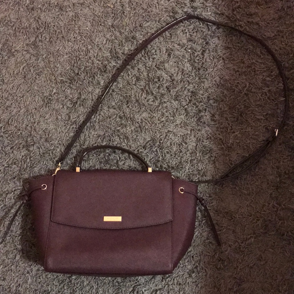 KATE SPADE BURGUNDY SATCHEL